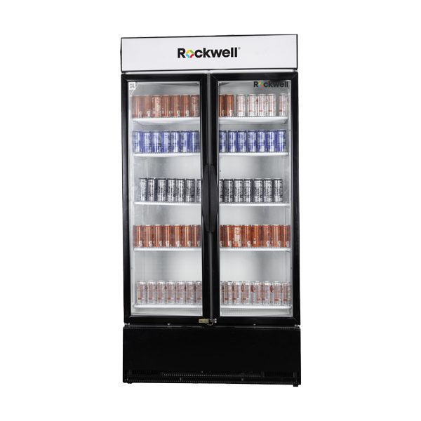 Rockwell RVC1100B, Double Glass Door Visi Cooler, Internal LED, Dynamic Cooling - Image 3