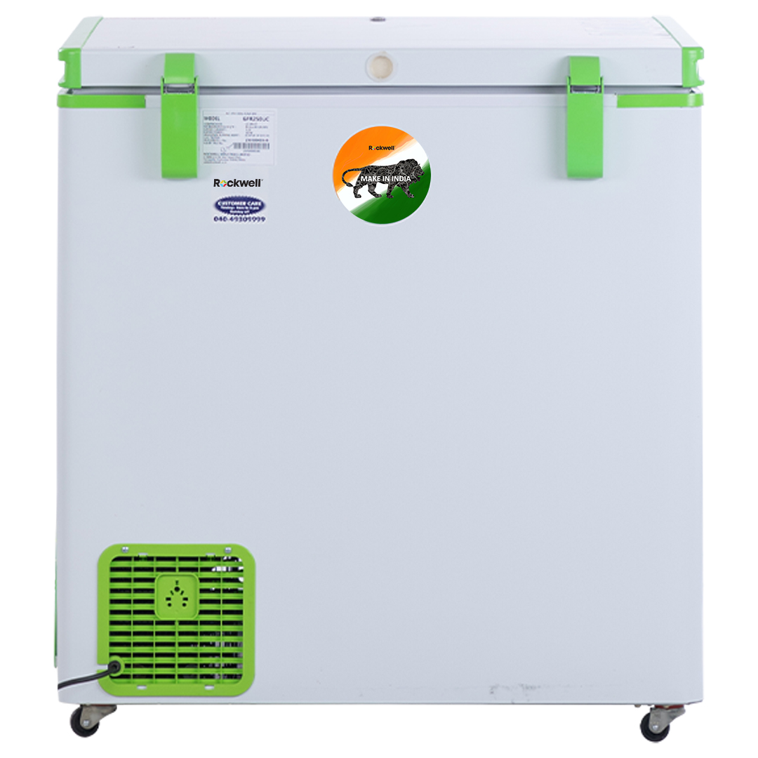 Rockwell 250SDUC, 4 star, Convertible GREEN Deep Freezer, Single Door, with 10 yrs. Warranty on Cooling Coil and Upto 53% Power Saving - Image 2