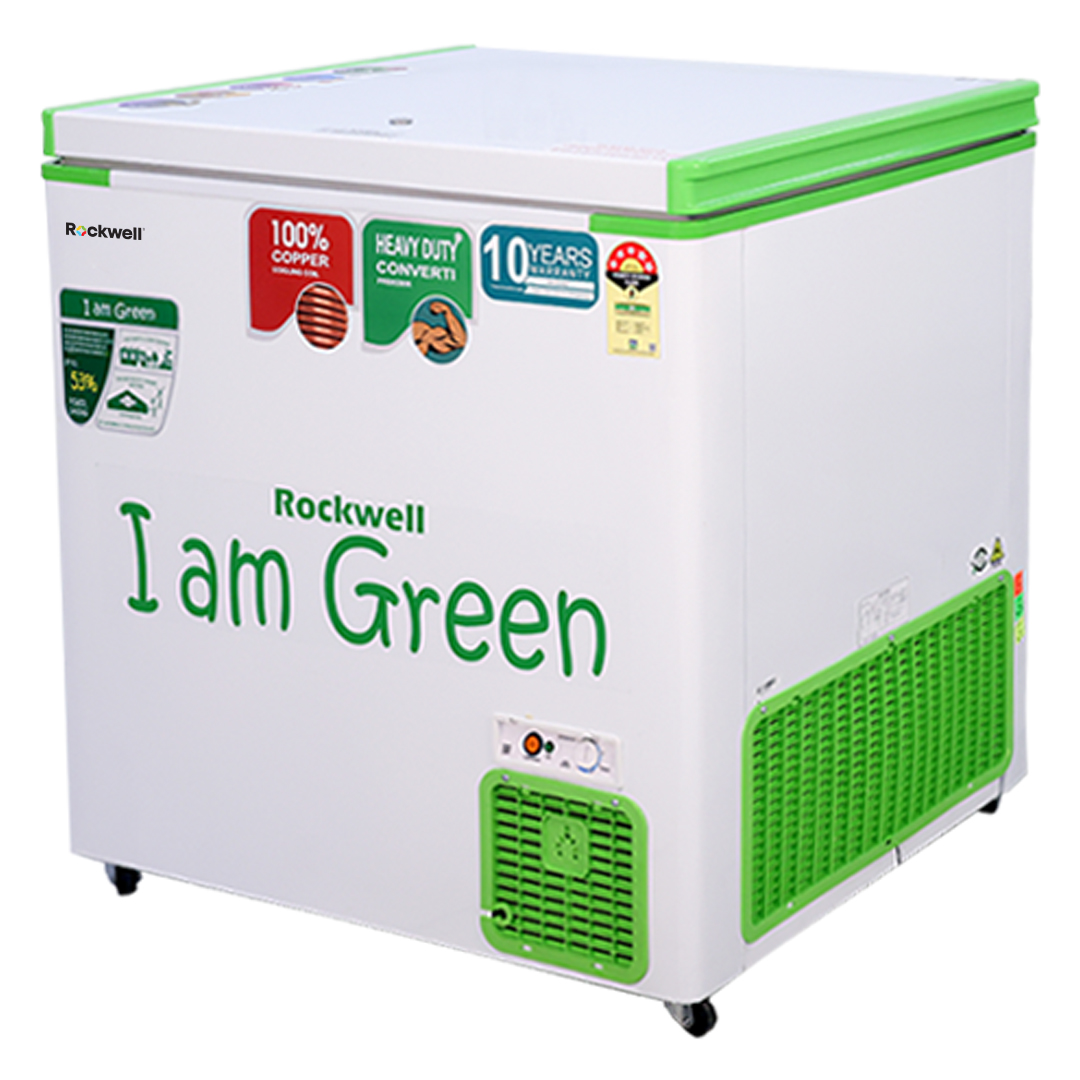 Rockwell 250SDUC, 4 star, Convertible GREEN Deep Freezer, Single Door, with 10 yrs. Warranty on Cooling Coil and Upto 53% Power Saving - Image 3