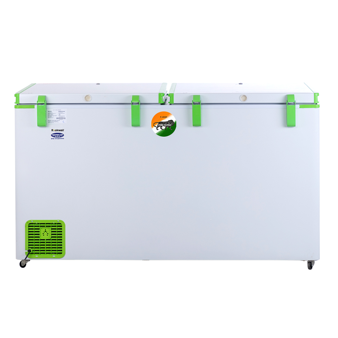 Rockwell 450DDUC, 5 Star, Convertible GREEN Deep Freezer, Double Door, with 10 yrs. Warranty on Cooling Coil and Upto 53% Power Saving - Image 2
