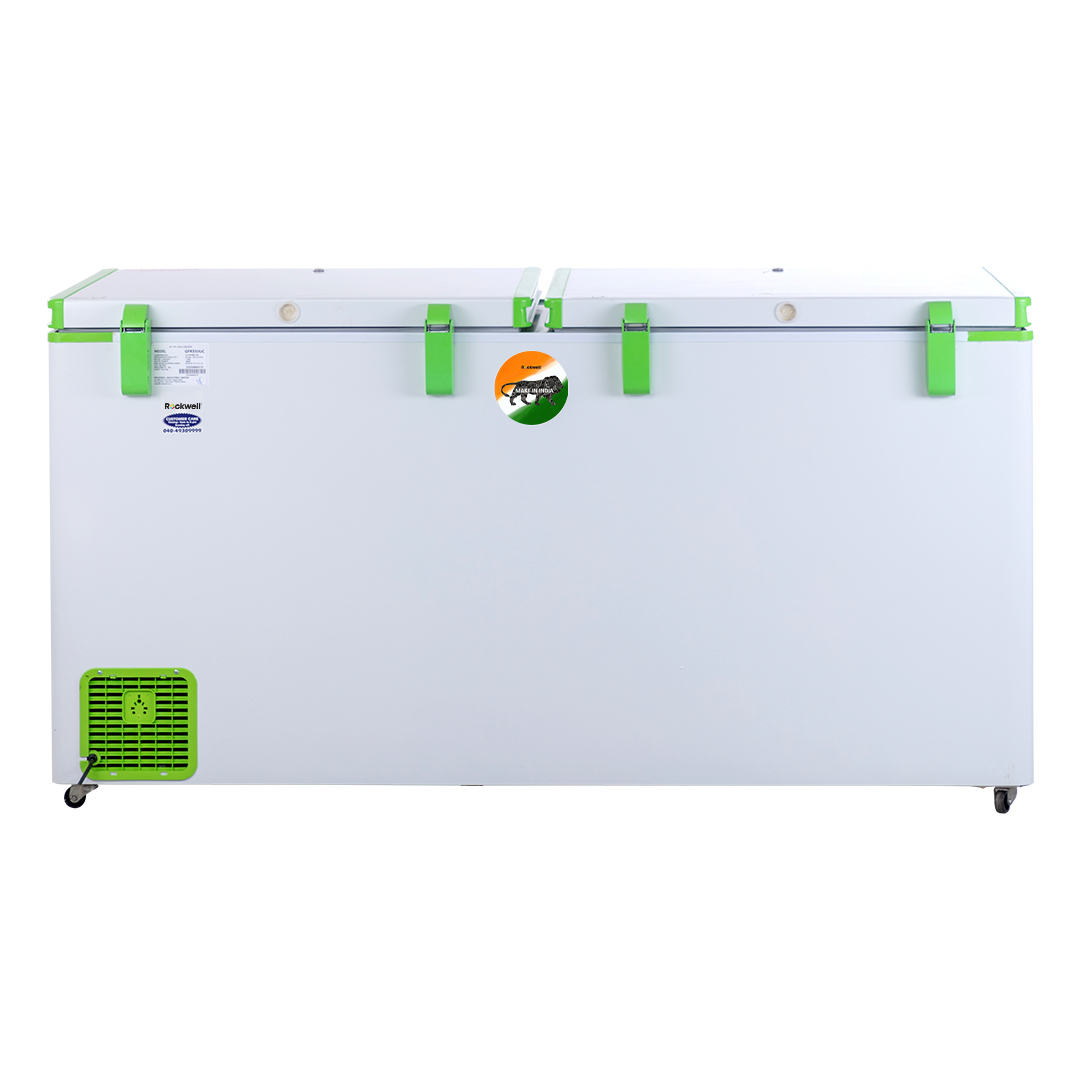ROCKWELL 550DDUC, 5 Star, Convertible GREEN Deep Freezer, Double Door, with 10 yrs. Warranty on Cooling Coil and Upto 53% Power Saving - Image 2