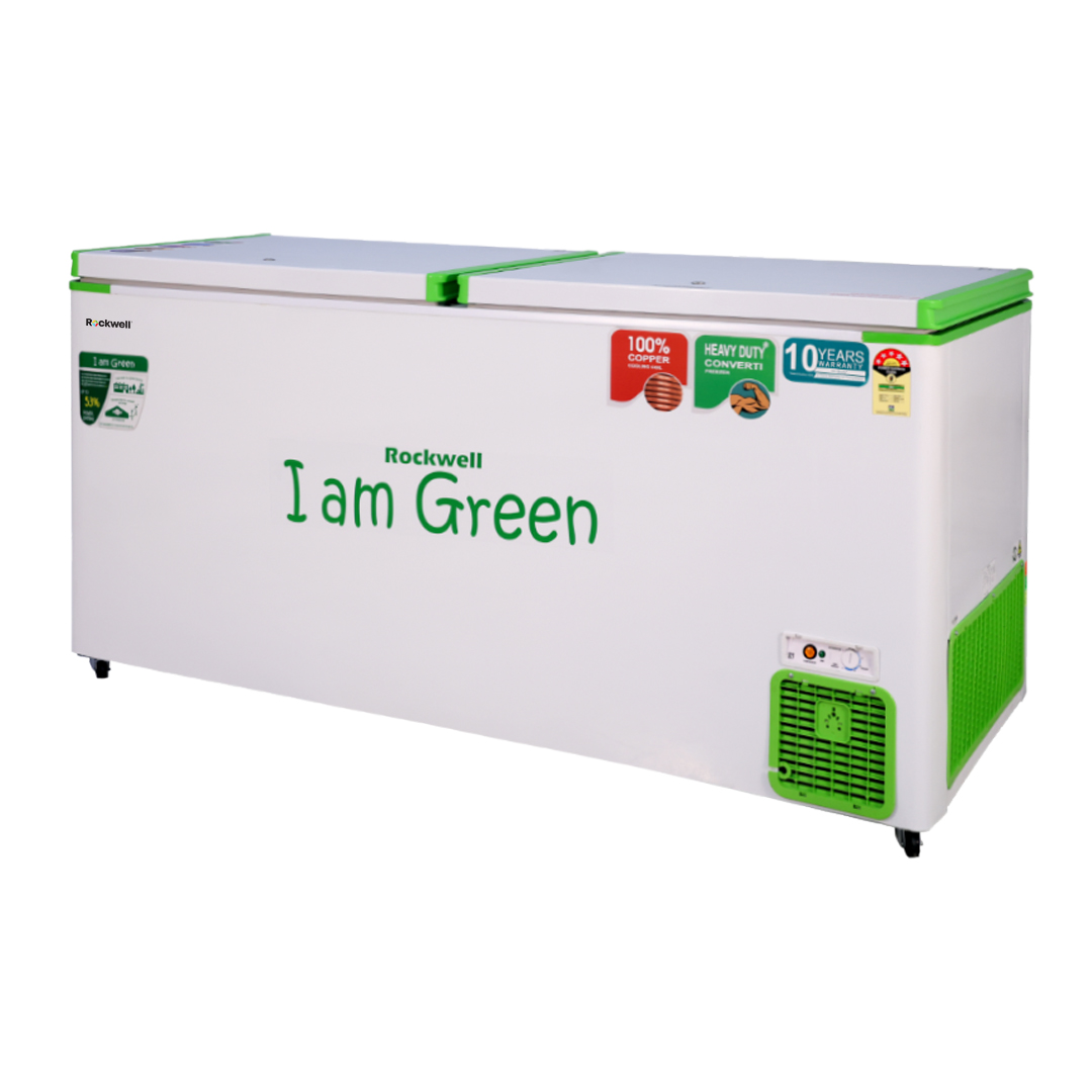 ROCKWELL 550DDUC, 5 Star, Convertible GREEN Deep Freezer, Double Door, with 10 yrs. Warranty on Cooling Coil and Upto 53% Power Saving - Image 5