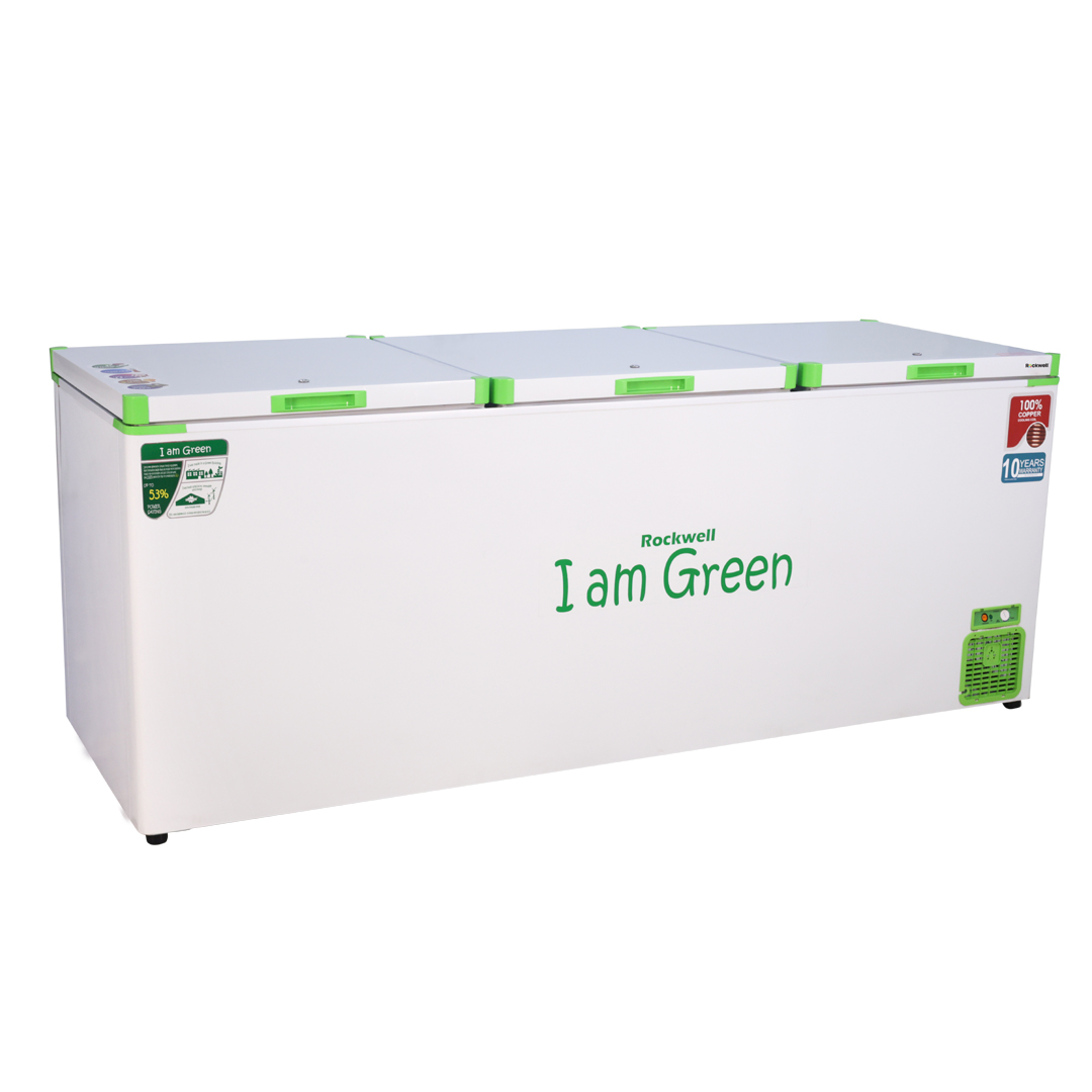 Rockwell GFR910UC, 5 Star, Convertible GREEN Deep Freezer, Triple Door, with 10 yrs. Warranty on Cooling Coil and Upto 53% Power Saving - Image 3
