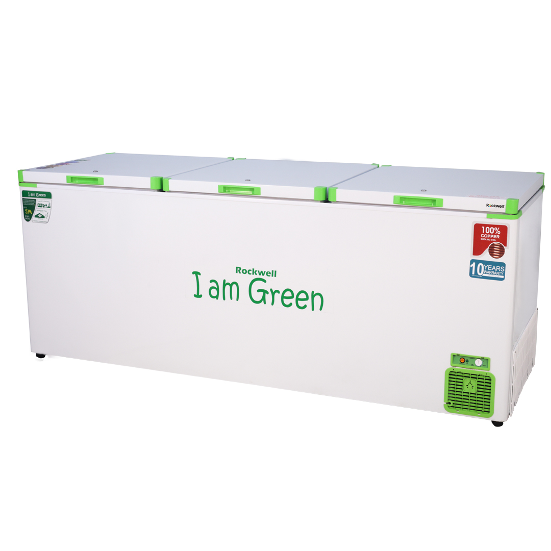 Rockwell GFR910UC, 5 Star, Convertible GREEN Deep Freezer, Triple Door, with 10 yrs. Warranty on Cooling Coil and Upto 53% Power Saving - Image 5