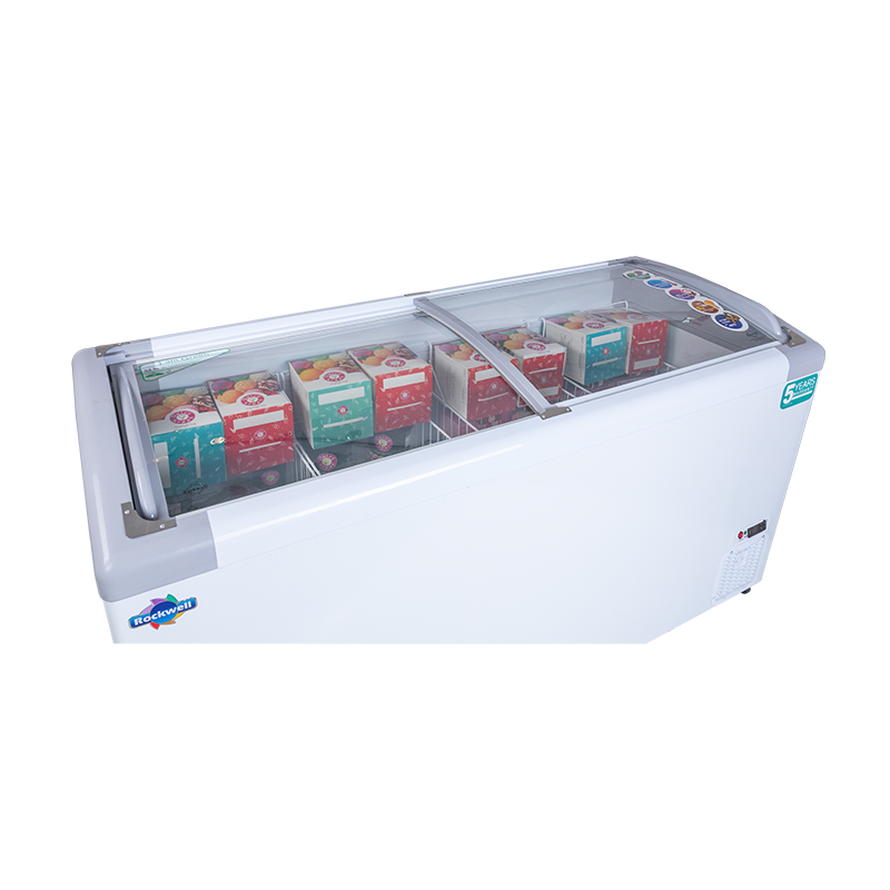 Rockwell 475Ltr, Curved Glass Green Freezer, In-built LED Light, Upto 53% Power Saving GFR550ICGT - Image 3