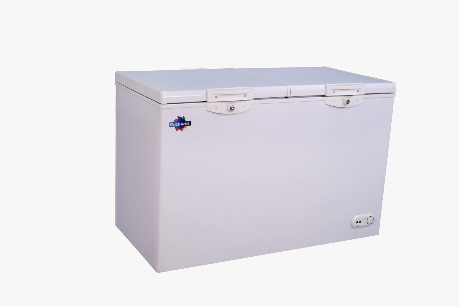 Rockwell Double Compartment Freezer & Cooler, Heavy Duty Compressor, Low Power Consumption (COMBI400A, White) - Image 2