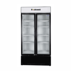 Rockwell RVC1100B, Double Glass Door Visi Cooler, Internal LED, Dynamic Cooling