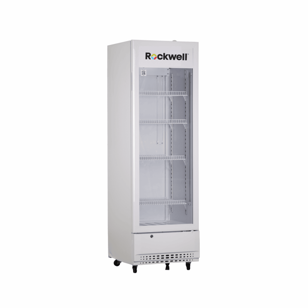 Rockwell RVC320A, Single Glass Door Visi Cooler, Internal LED, Dynamic Cooling