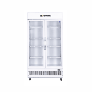 Rockwell RVC950C, Double Glass Door Visi Cooler, Internal LED, Dynamic Cooling