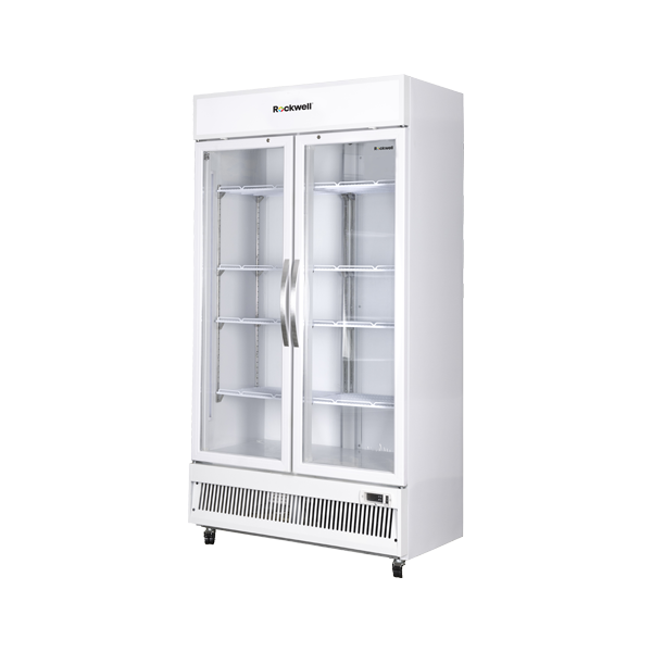 Rockwell RVC1100C, Double Glass Door Visi Cooler, Internal LED, Dynamic Cooling - Image 4
