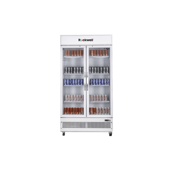 Rockwell RVC1100C, Double Glass Door Visi Cooler, Internal LED, Dynamic Cooling - Image 3