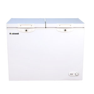 Rockwell Double Compartment Freezer & Cooler, Heavy Duty Compressor, Low Power Consumption (COMBI300A, White)