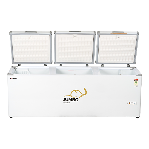 Rockwell 750TD Hard Top Deep Freezer, Triple Door with 4 Years Comprehensive Warranty, Low Power Consumption, Chest Freezer