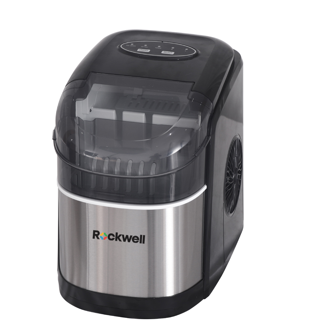 Rockwell IM12BSS Compact Ice Maker Machine | 12 kg Daily Ice Production | Efficient & Stylish Ice Maker with 0.9 kg Storage | Perfect for Home, Office, or Small Events - Silver - Image 2