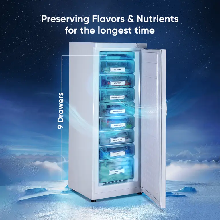 Rockwell 280 Ltr, Single Door Upright Freezer UF300A, White - Image 4