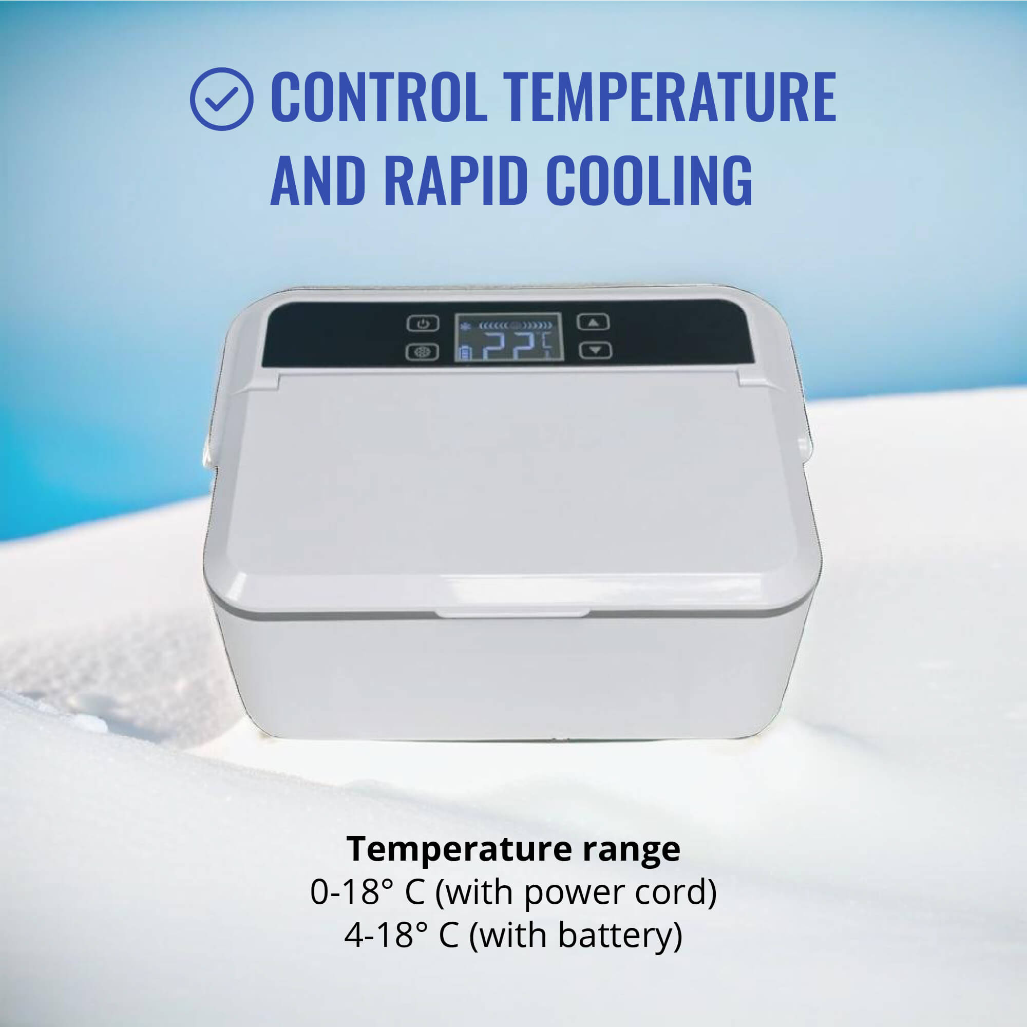 Rockwell 1L Insulin Fridge, holds 16 Injection Pens or 50 Bottles of Insulin or 100 refills, White - Image 9