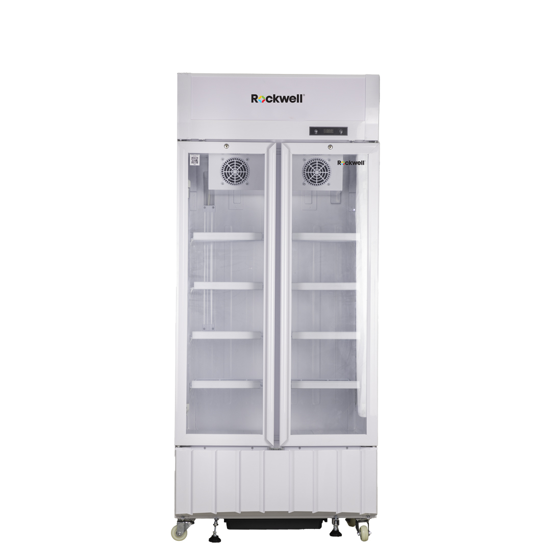 Rockwell RVC600A, Double Glass Door Visi Cooler, Internal LED, Dynamic Cooling
