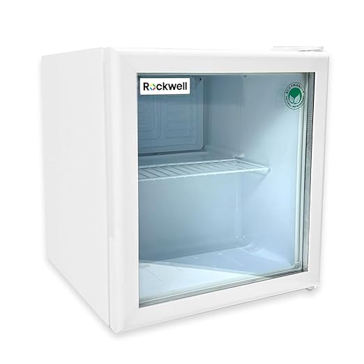 ROCKWELL Single Door Visi Cooler (RVC55WH, Shelves, White) – Energy-Efficient, Adjustable Storage & Sleek Design for Homes, Offices & Hotels